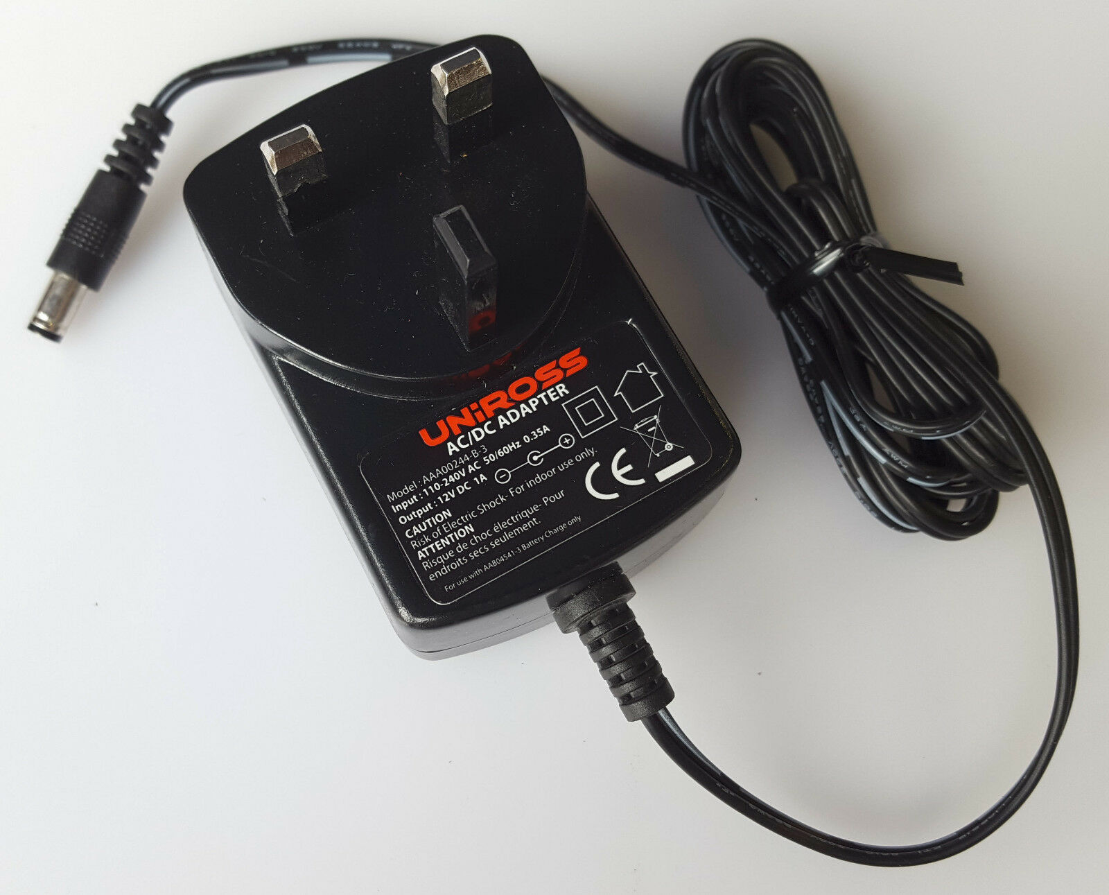 New UNIROSS AAA00244-B-3 AC/DC POWER SUPPLY ADAPTER